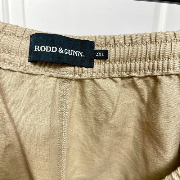 New Rodd & Gunn Linen 9" Resort Short in Dark Taupe 2XL - Picture 10 of 12